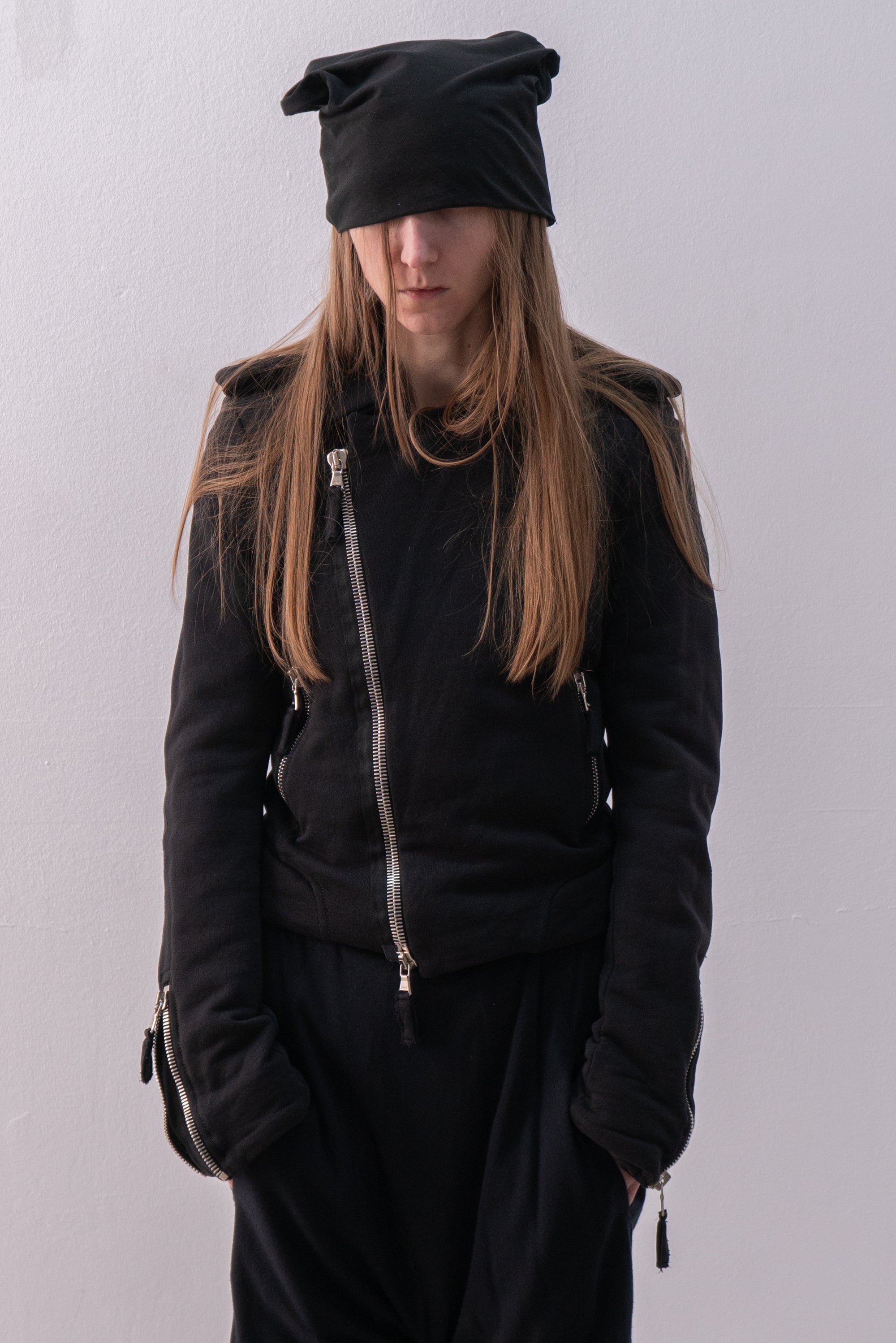 italian jersey biker jacket