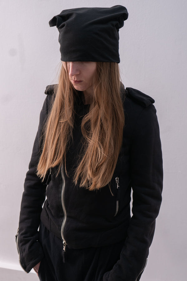 italian jersey biker jacket