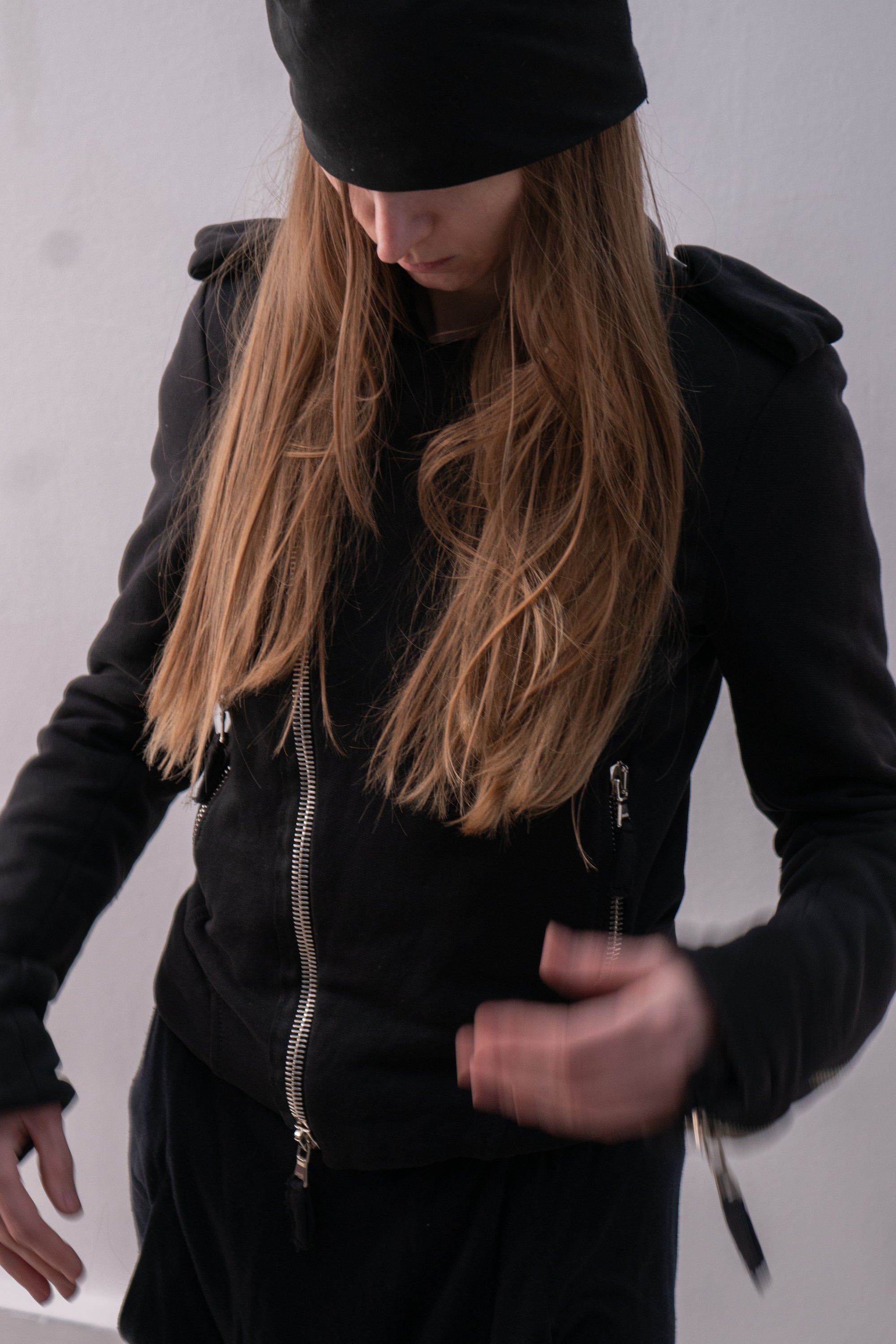 italian jersey biker jacket