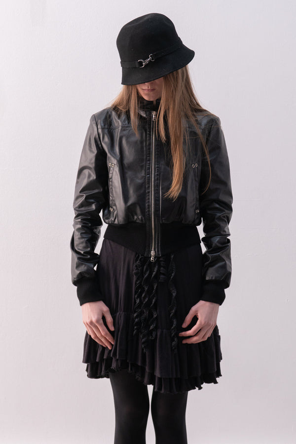 italian leather bomber jacket