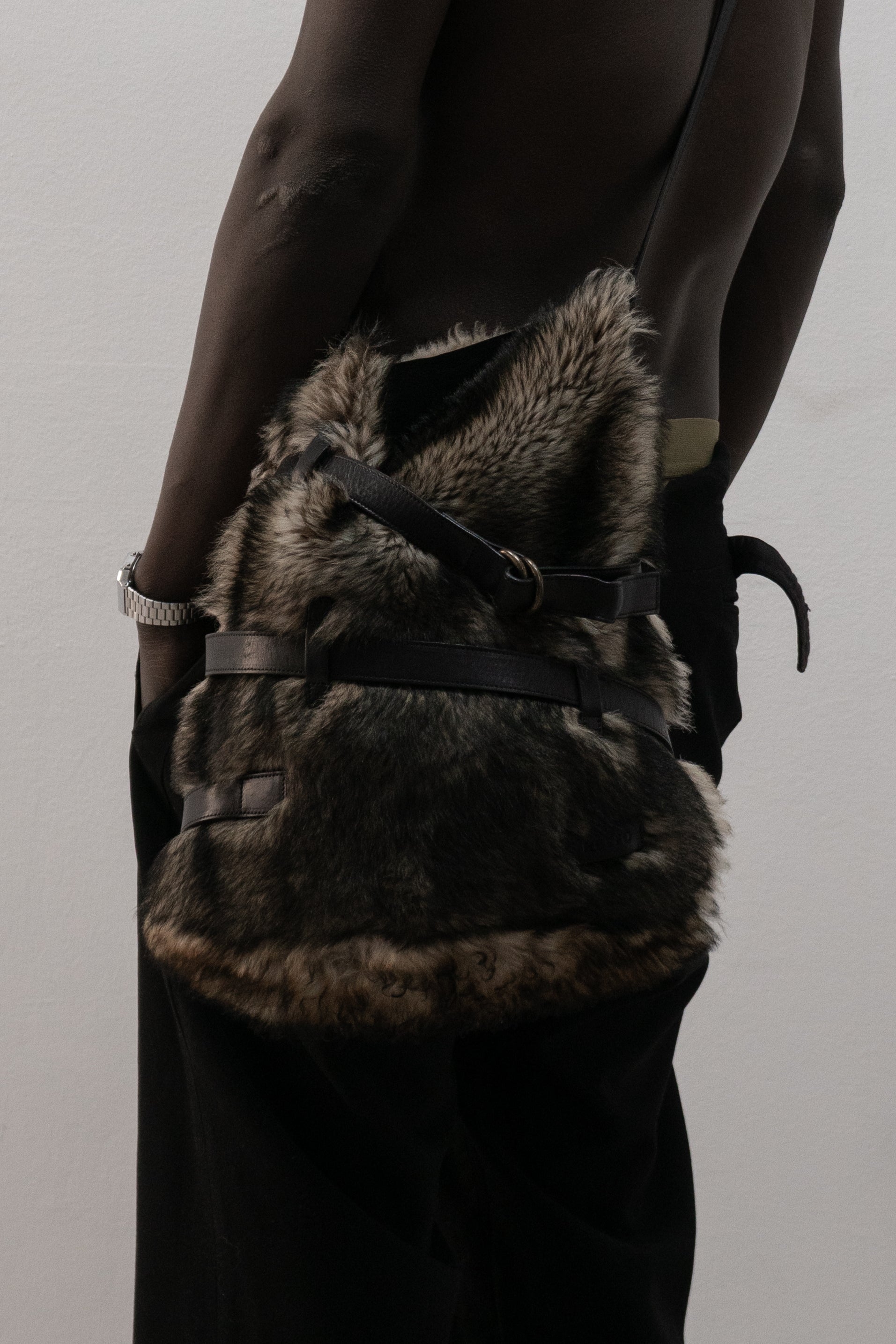 ruffo fur bag