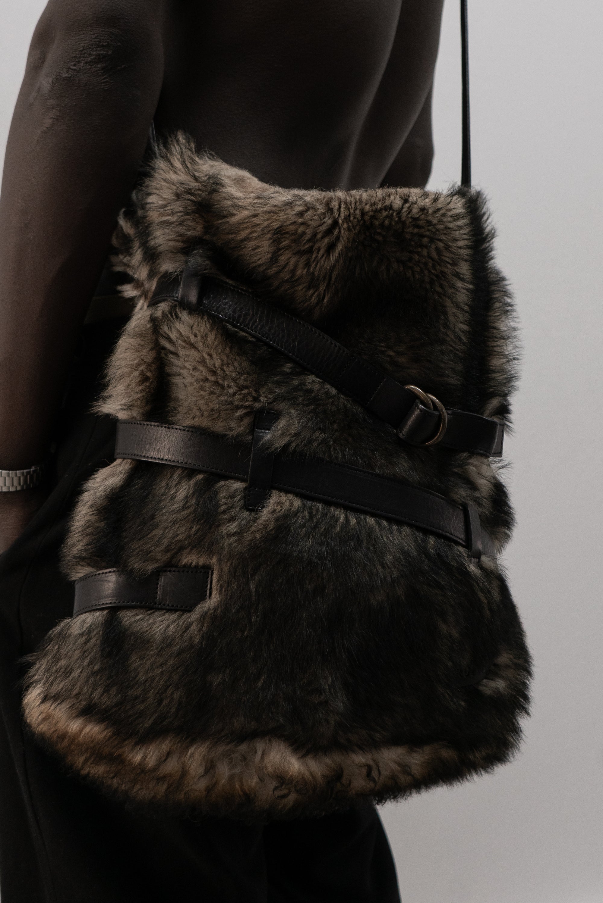 ruffo fur bag