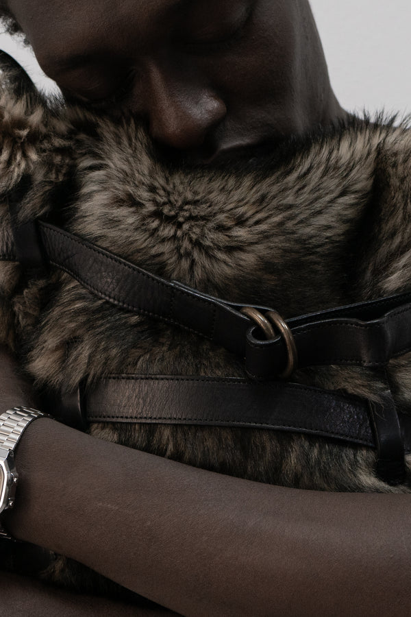 ruffo fur bag