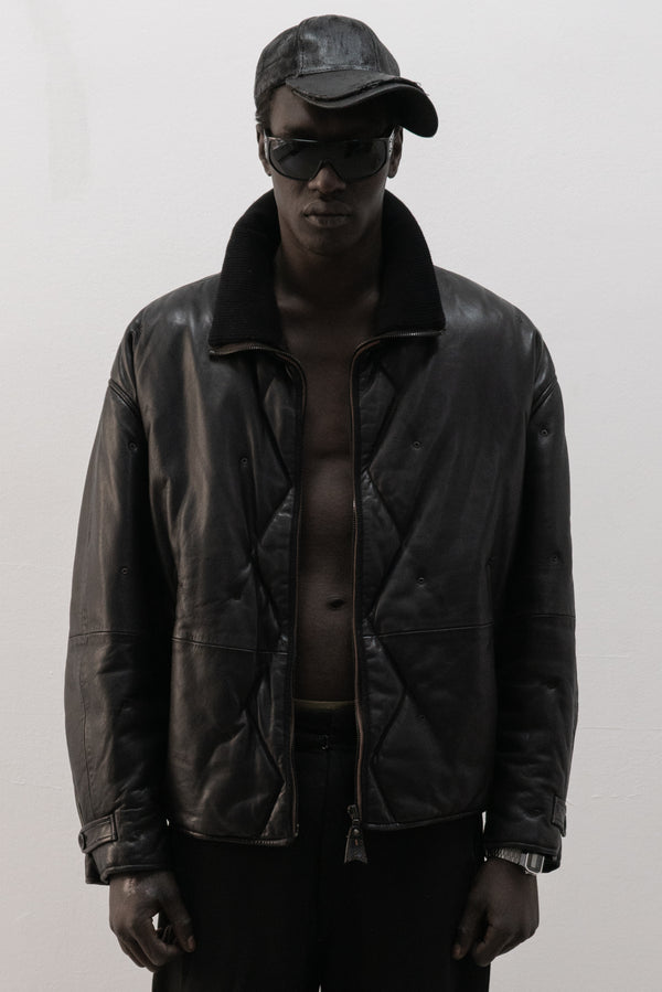 la matta quilted leather jacket