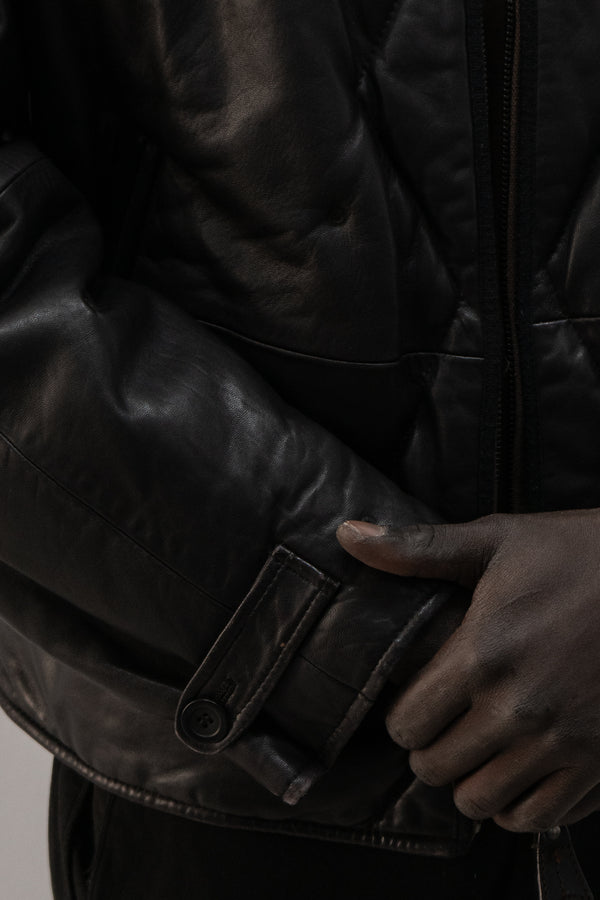 la matta quilted leather jacket