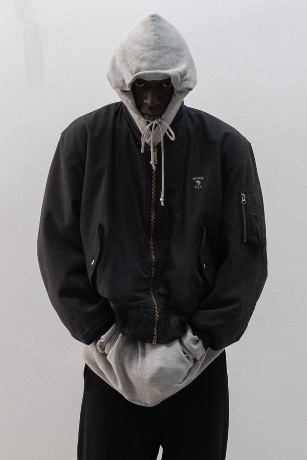 1980s wilker industries cotton shell bomber jacket