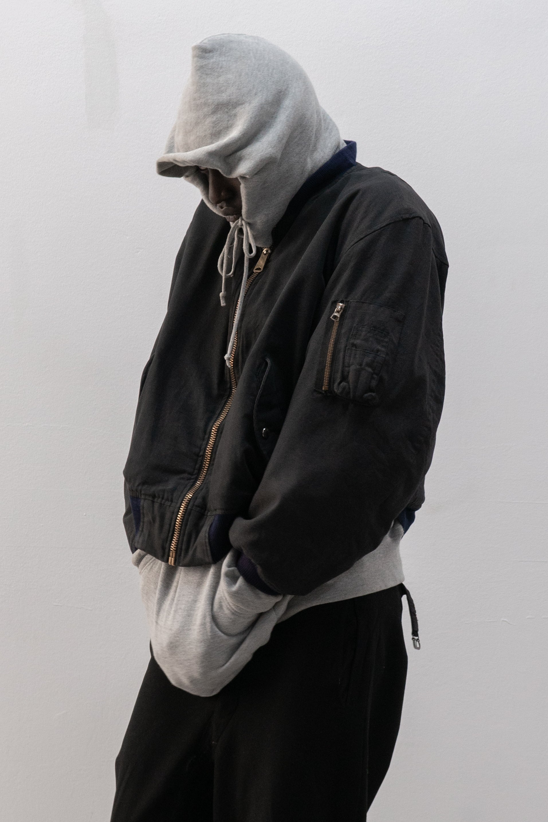 1980s wilker industries cotton shell bomber jacket