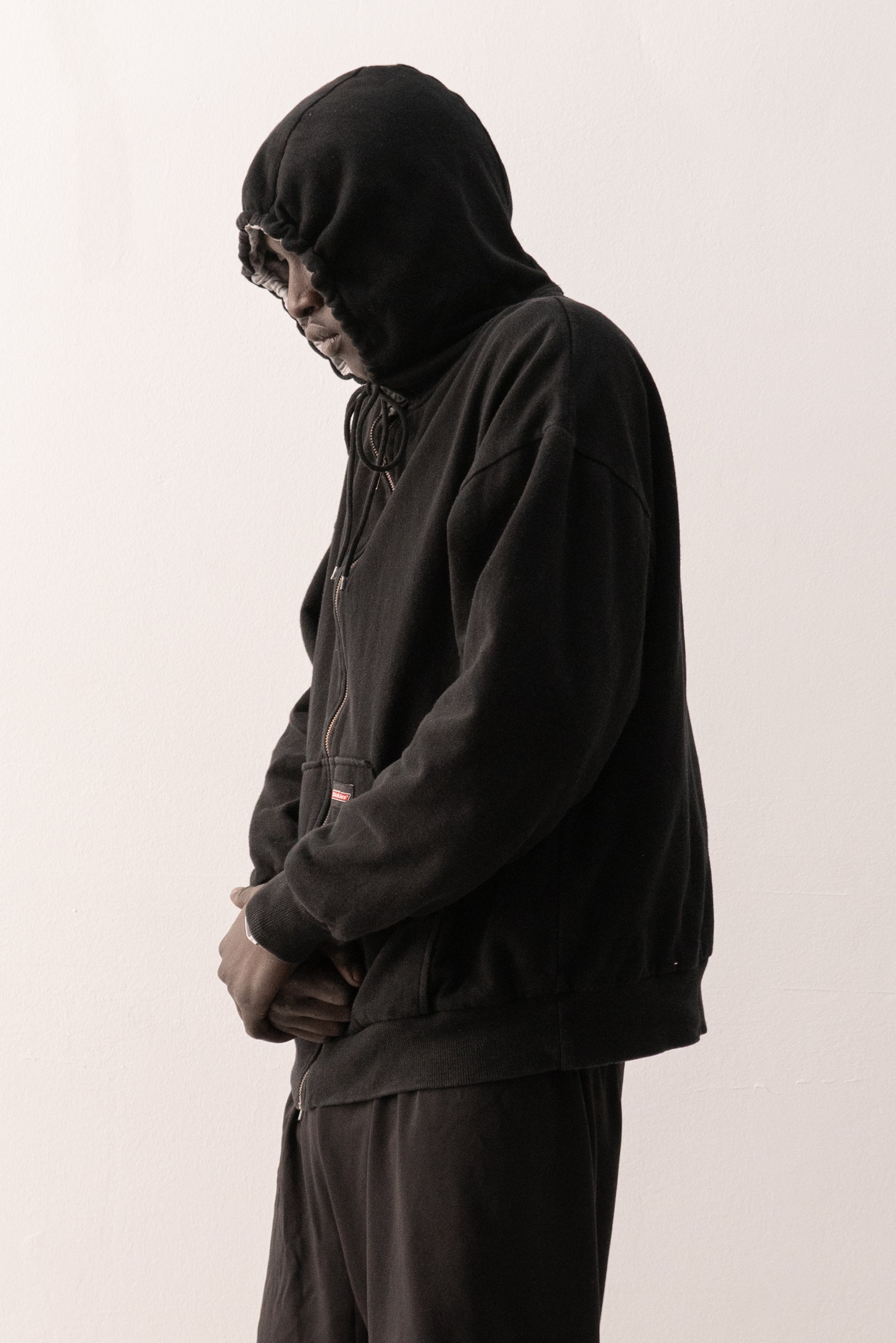 dickies thermal zip up sweatshirt