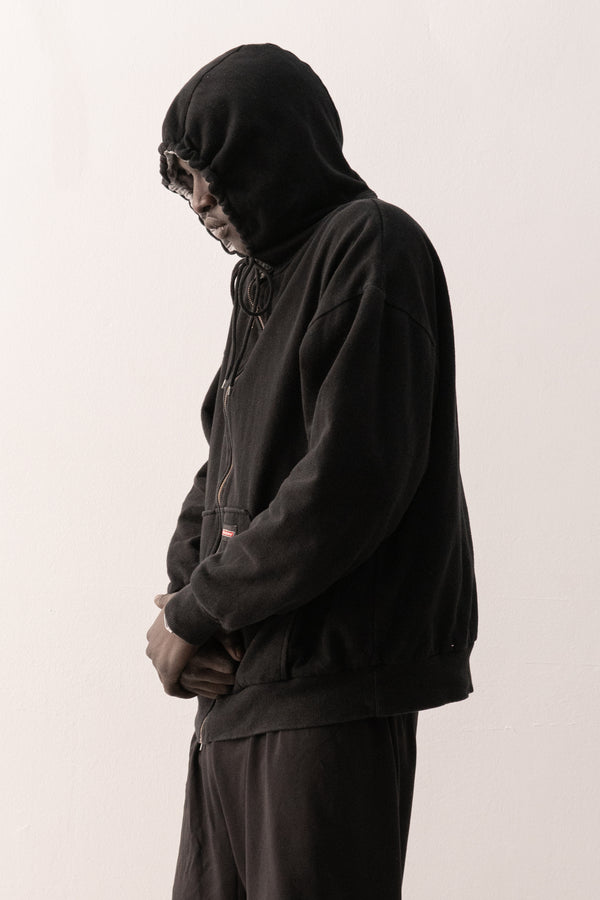 dickies thermal zip up sweatshirt