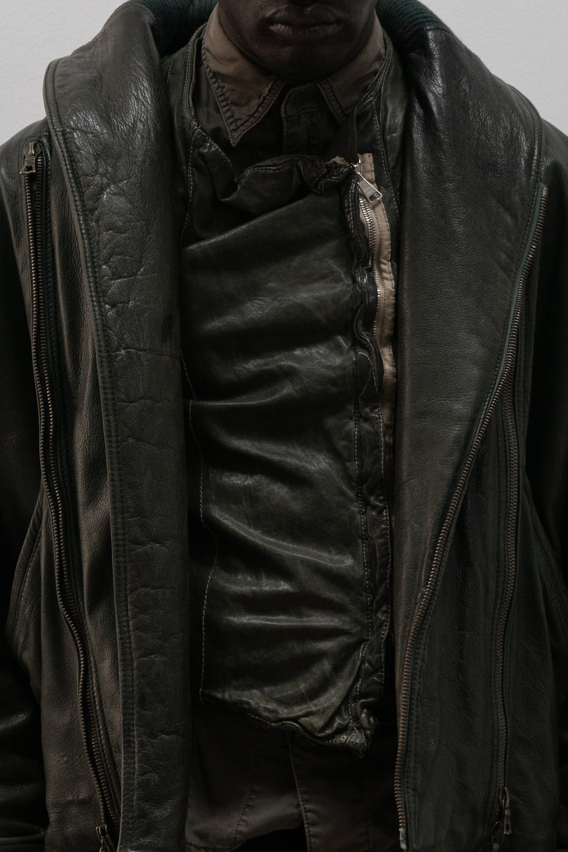giorgio brato leather vest