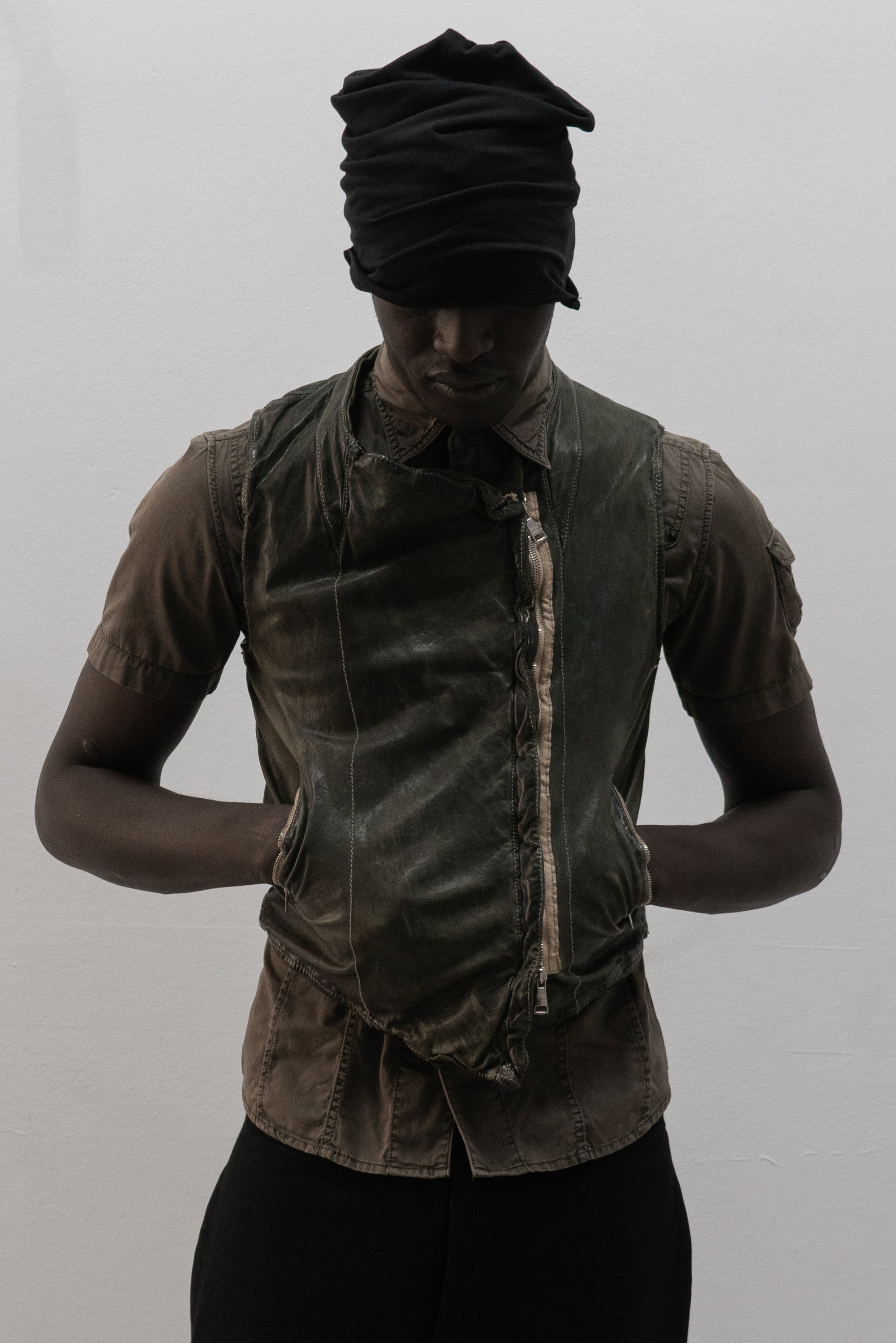 giorgio brato leather vest