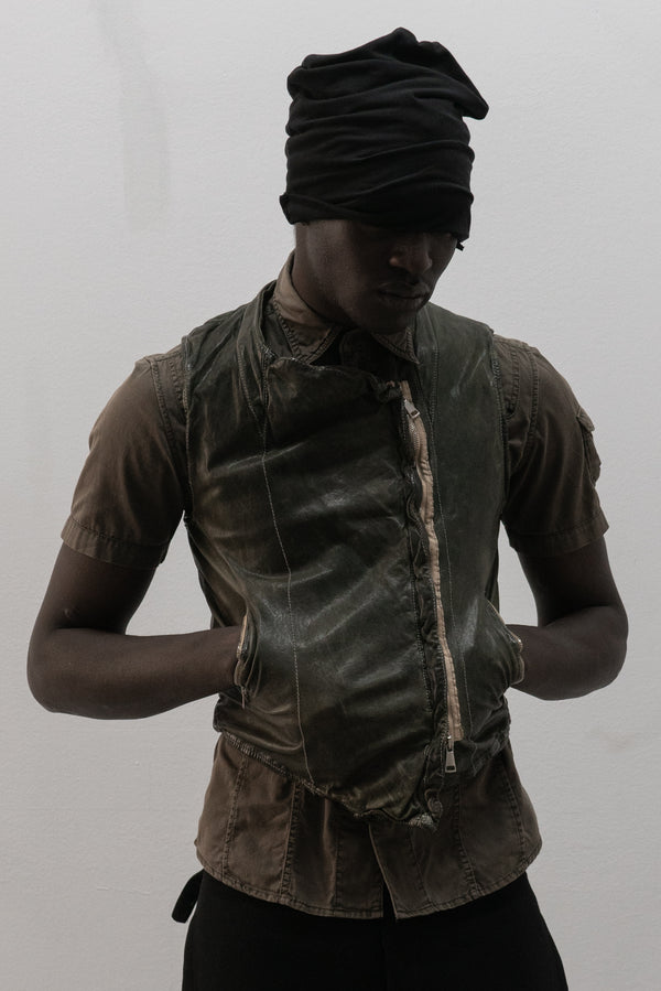 giorgio brato leather vest