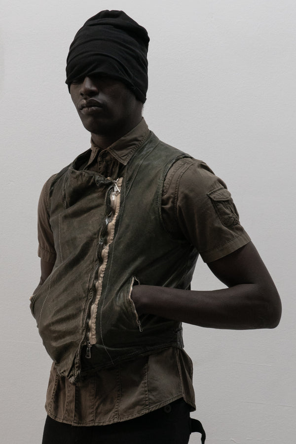 giorgio brato leather vest