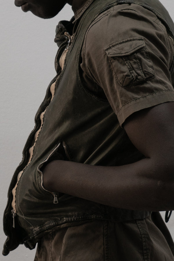 giorgio brato leather vest