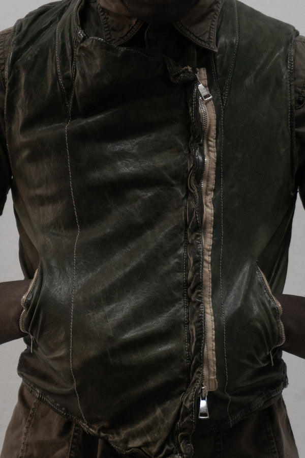 giorgio brato leather vest