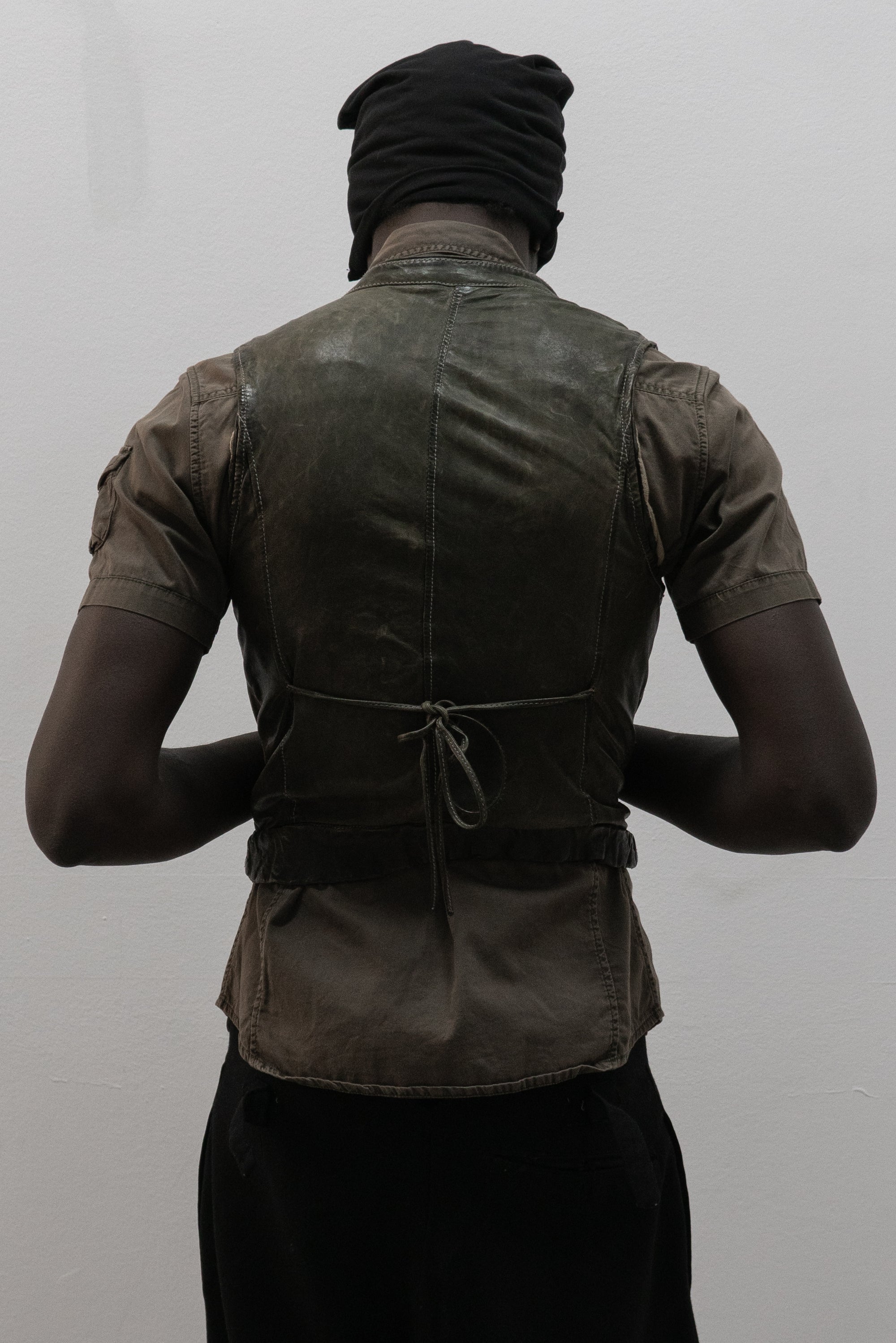 giorgio brato leather vest