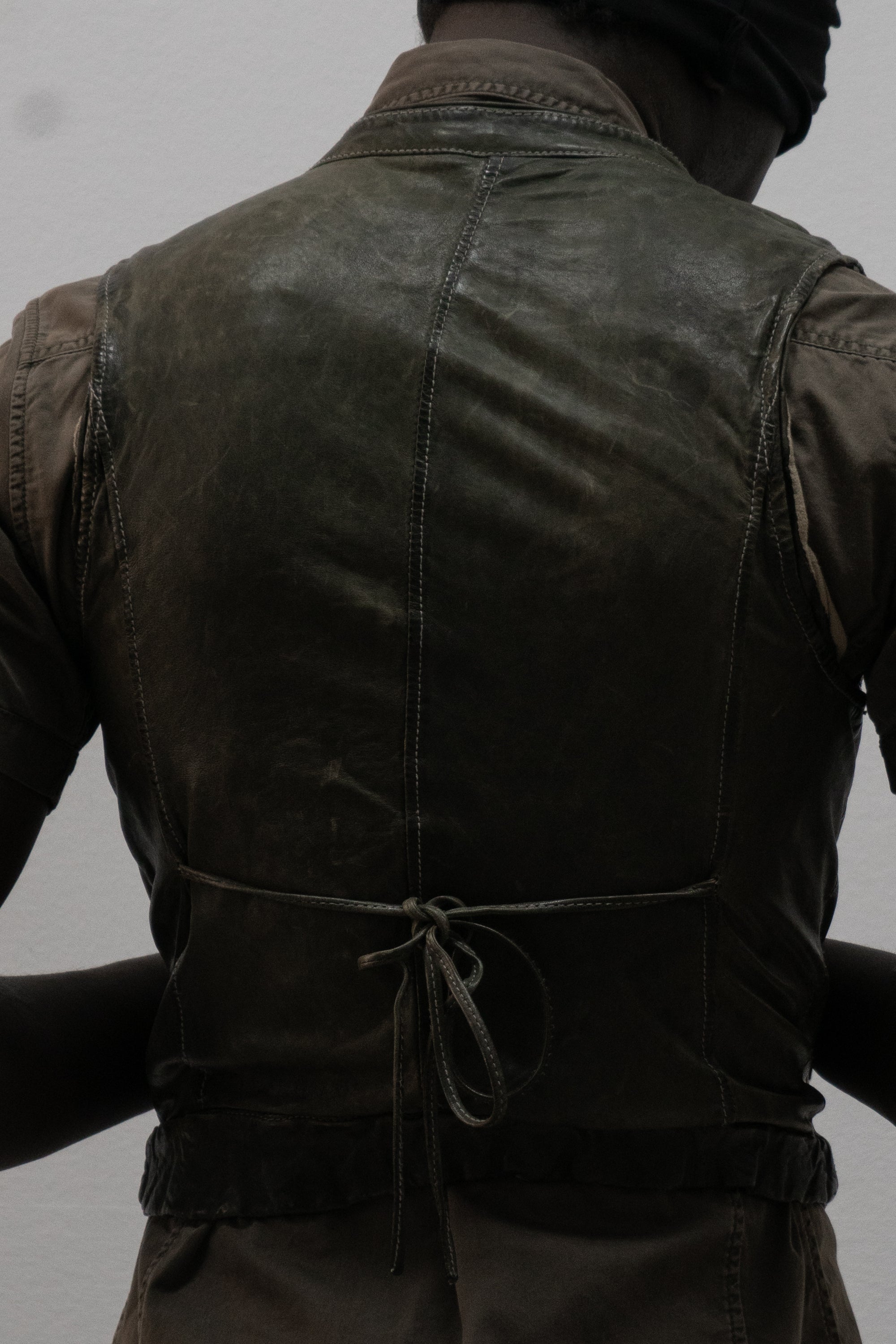 giorgio brato leather vest