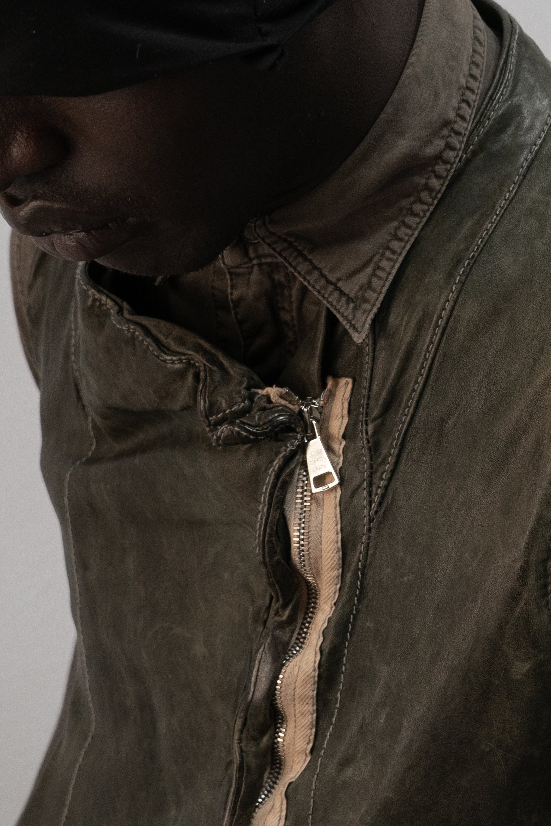 giorgio brato leather vest