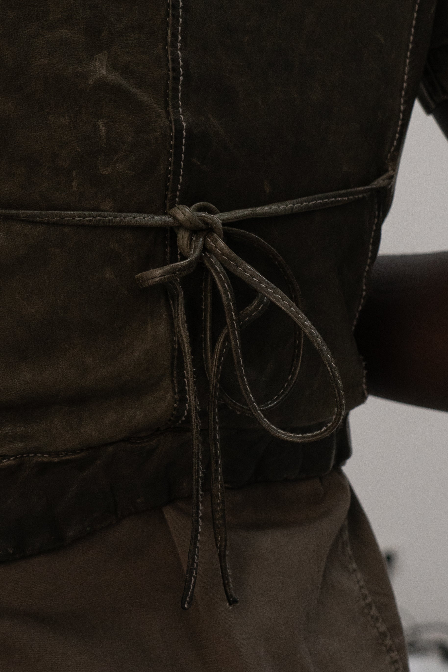 giorgio brato leather vest