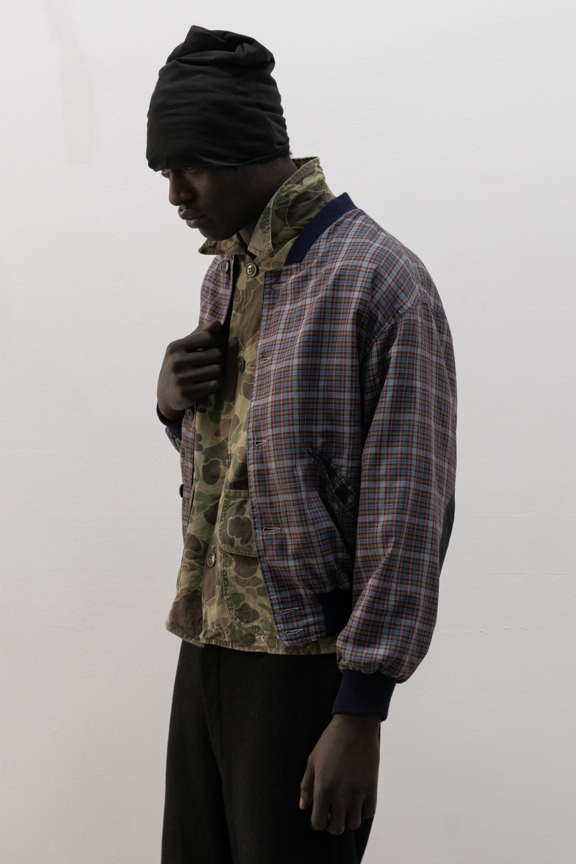 burton plaid bomber