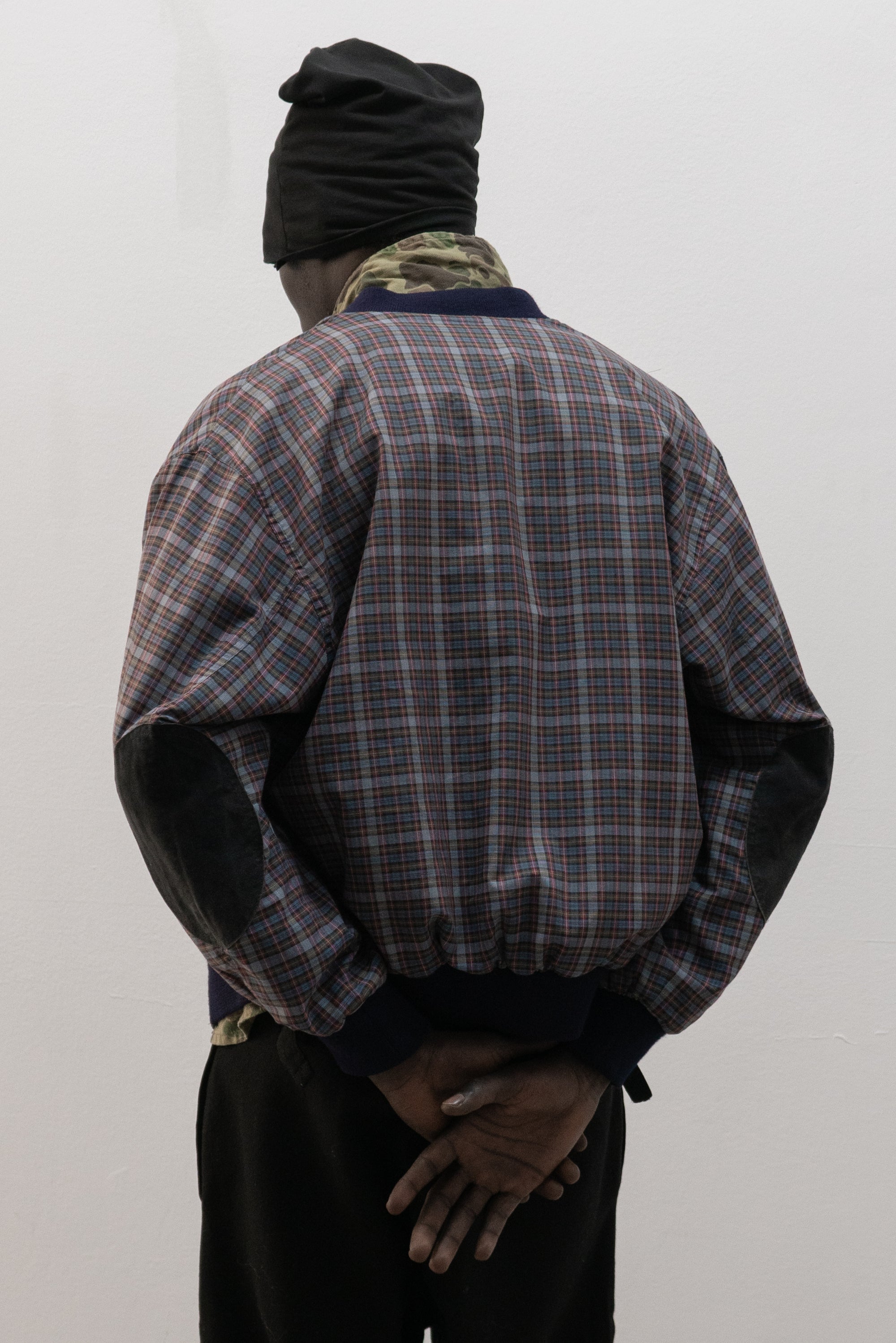 burton plaid bomber