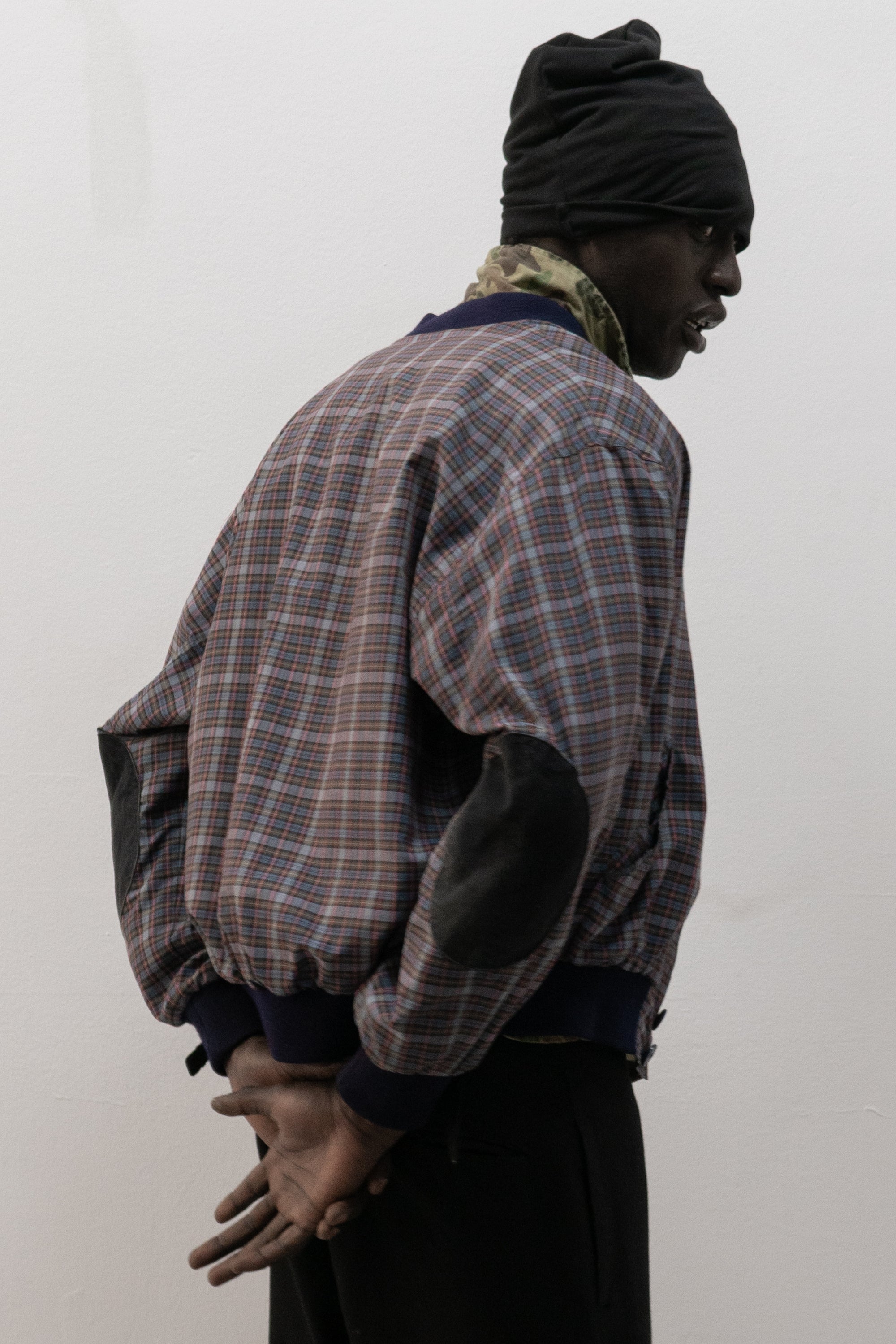 burton plaid bomber