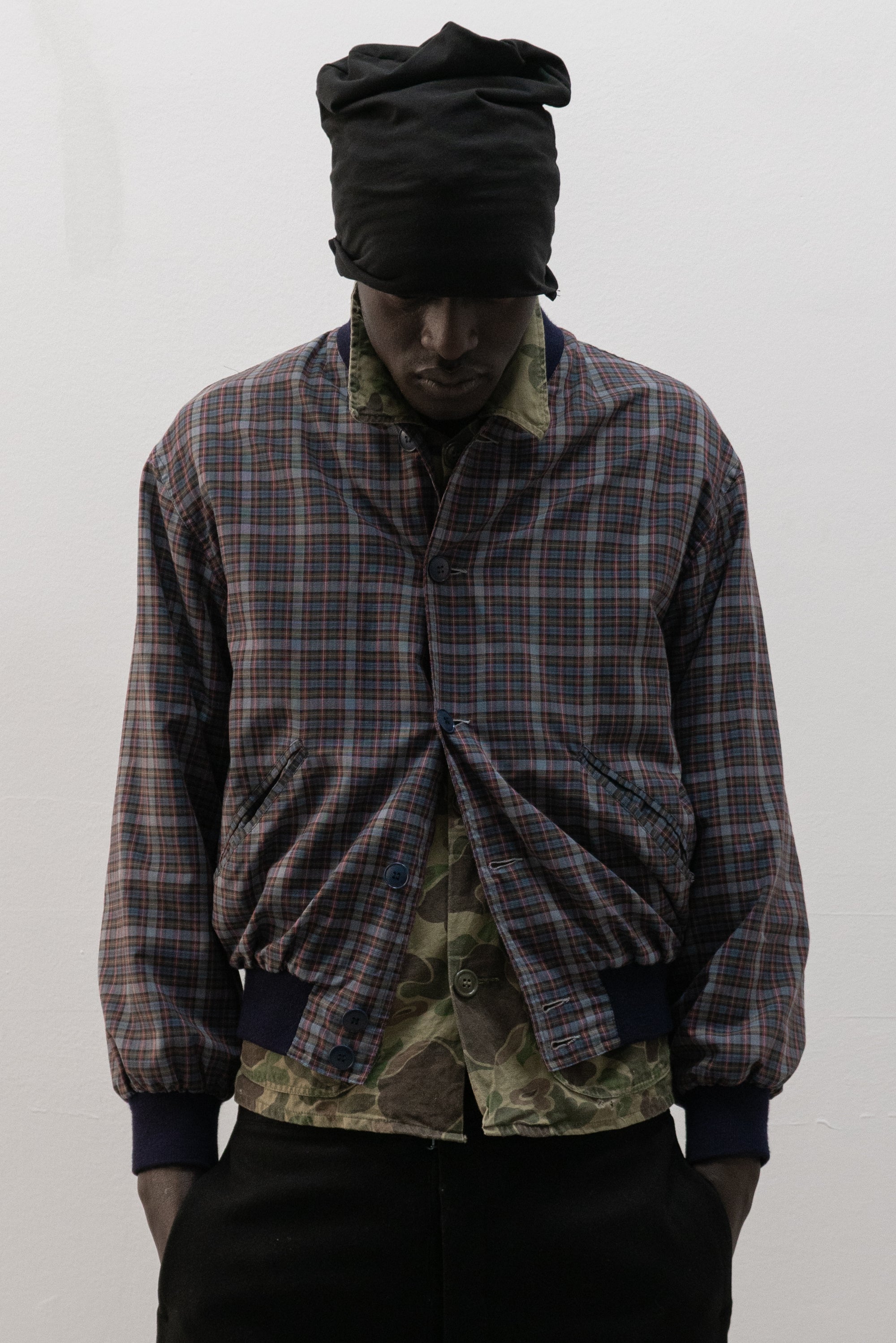 burton plaid bomber