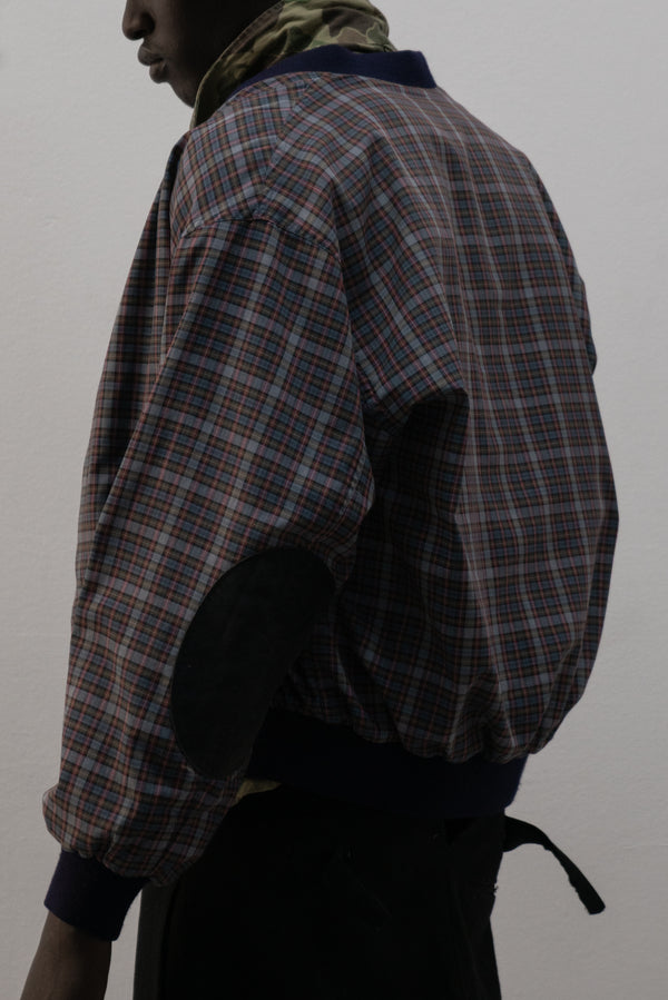 burton plaid bomber