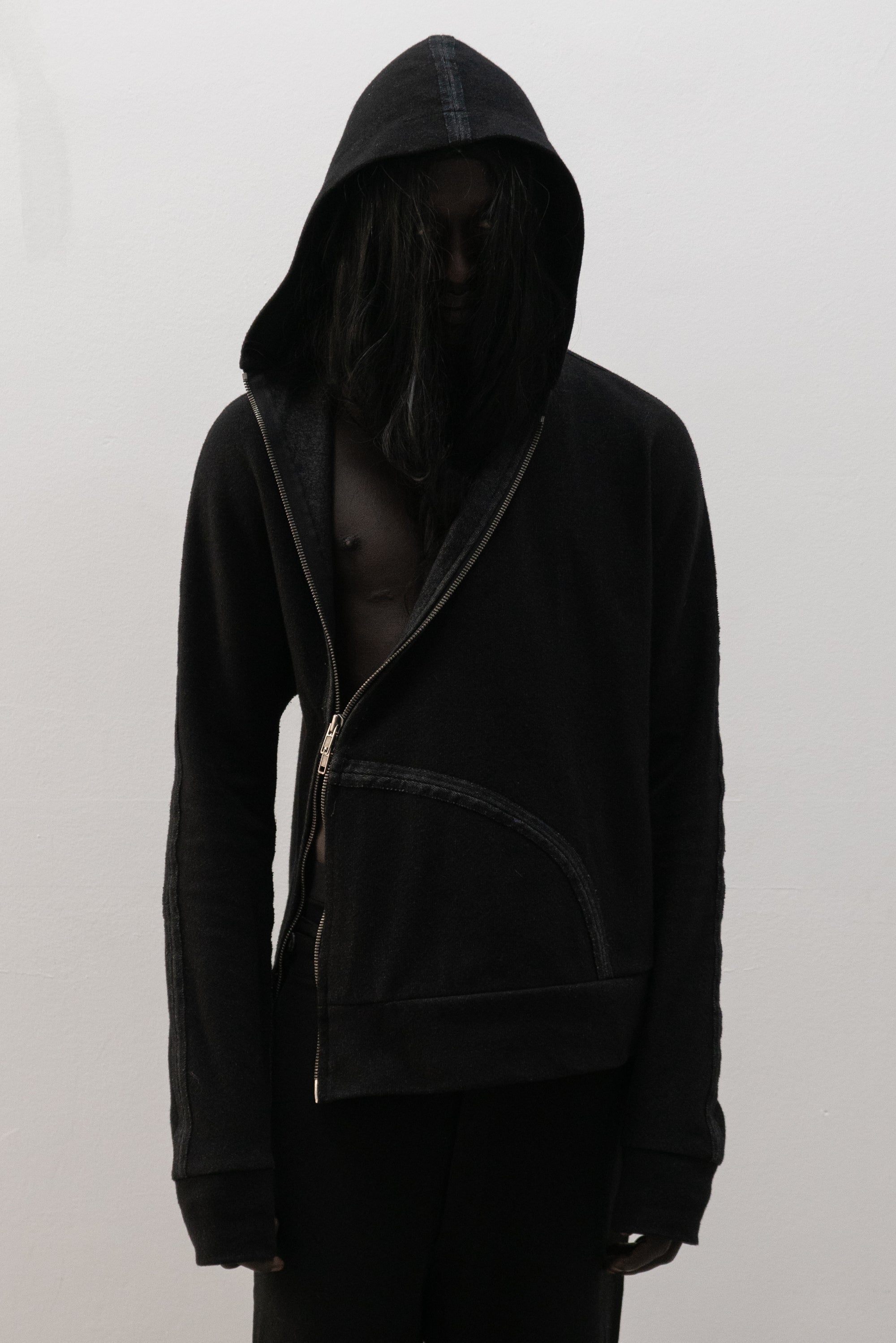 italian designer zip up jumper