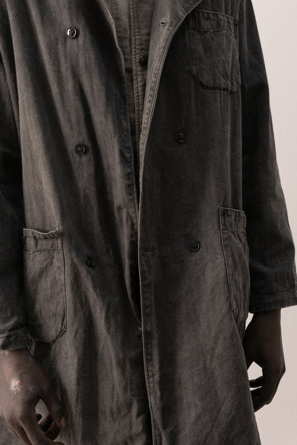 1960s ussr heringbone painter coat