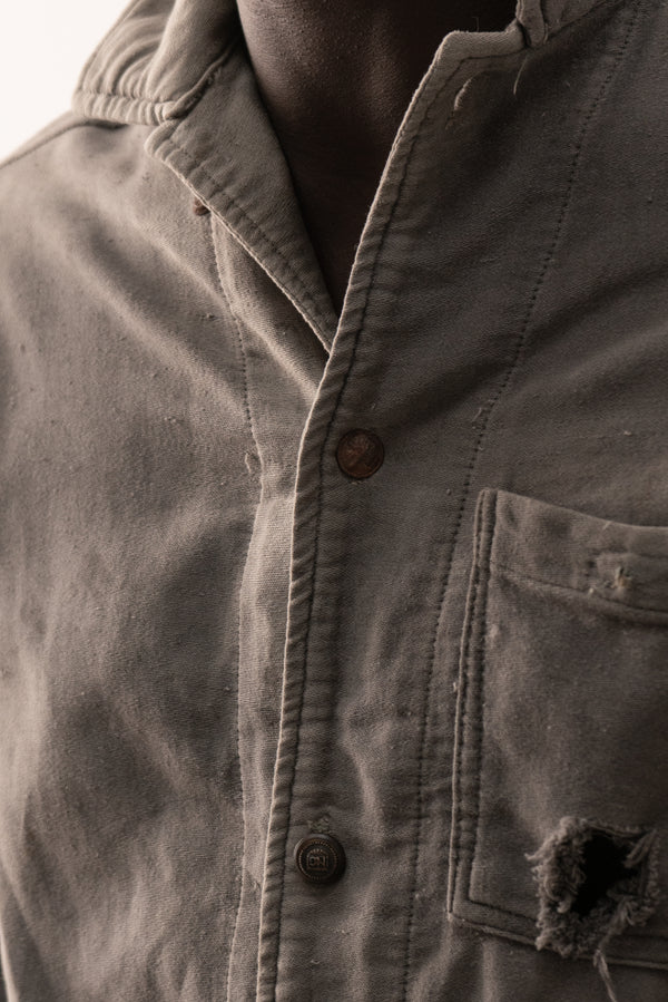 1940s ussr moleskin button-up shirt