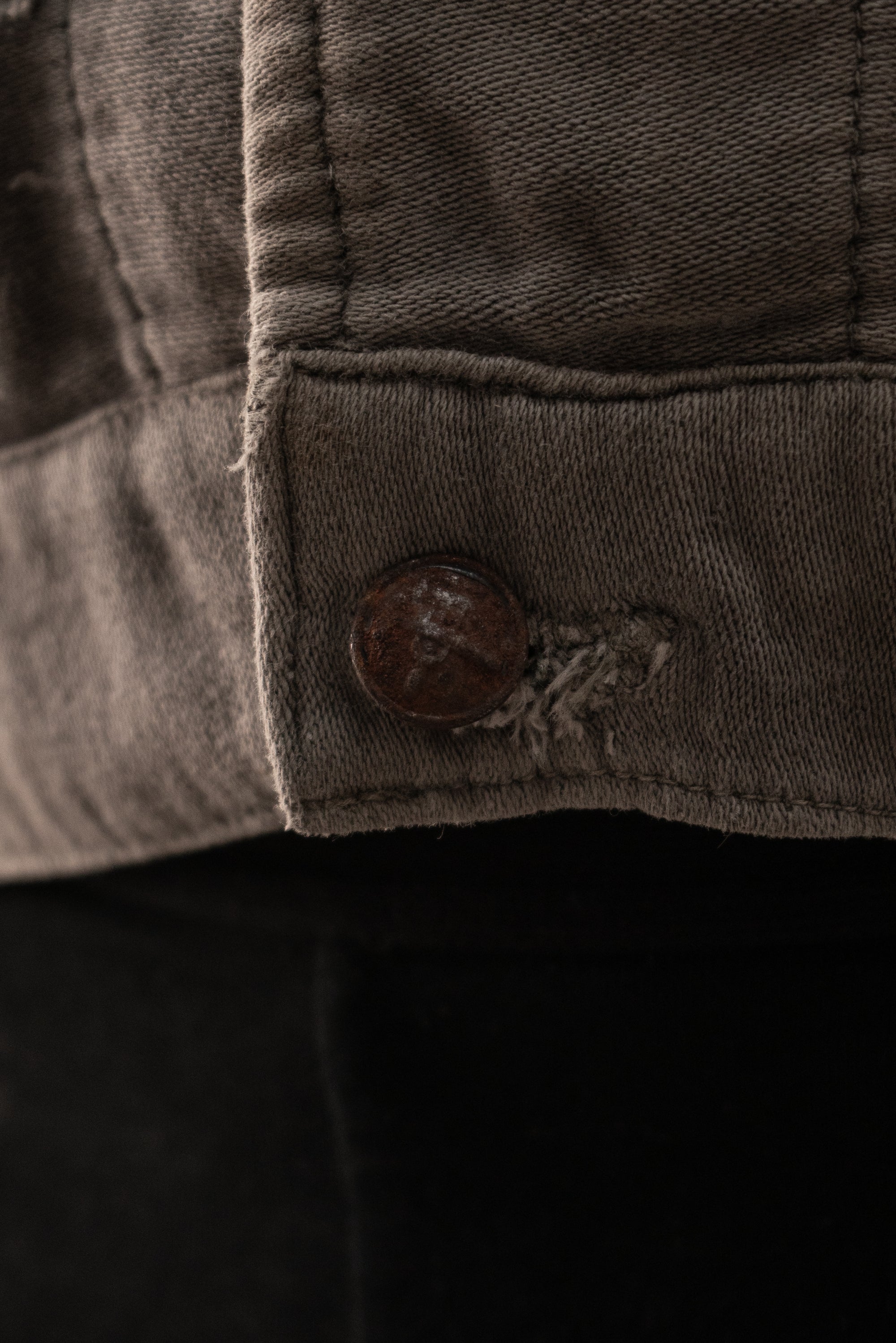 1940s ussr moleskin button-up shirt