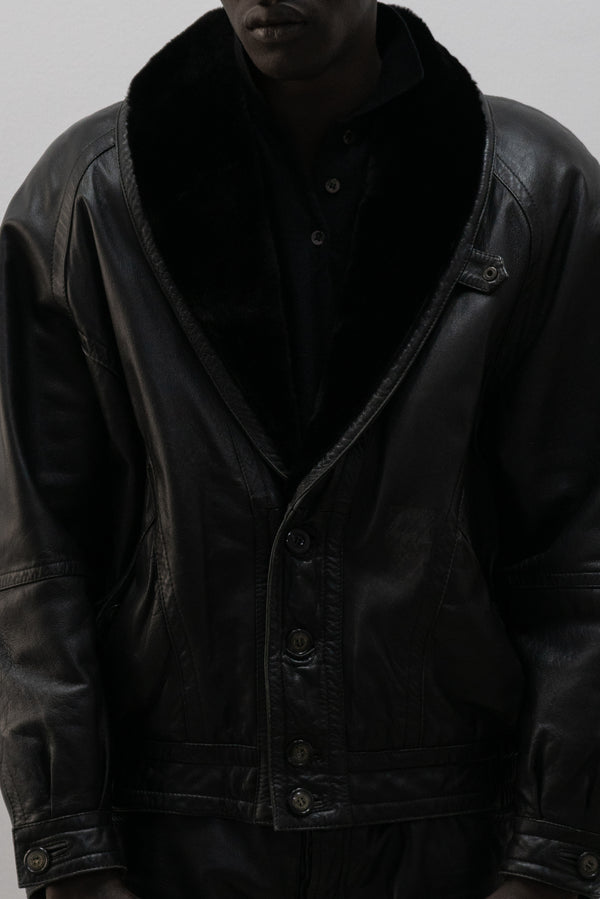 italian leather bomber jacket