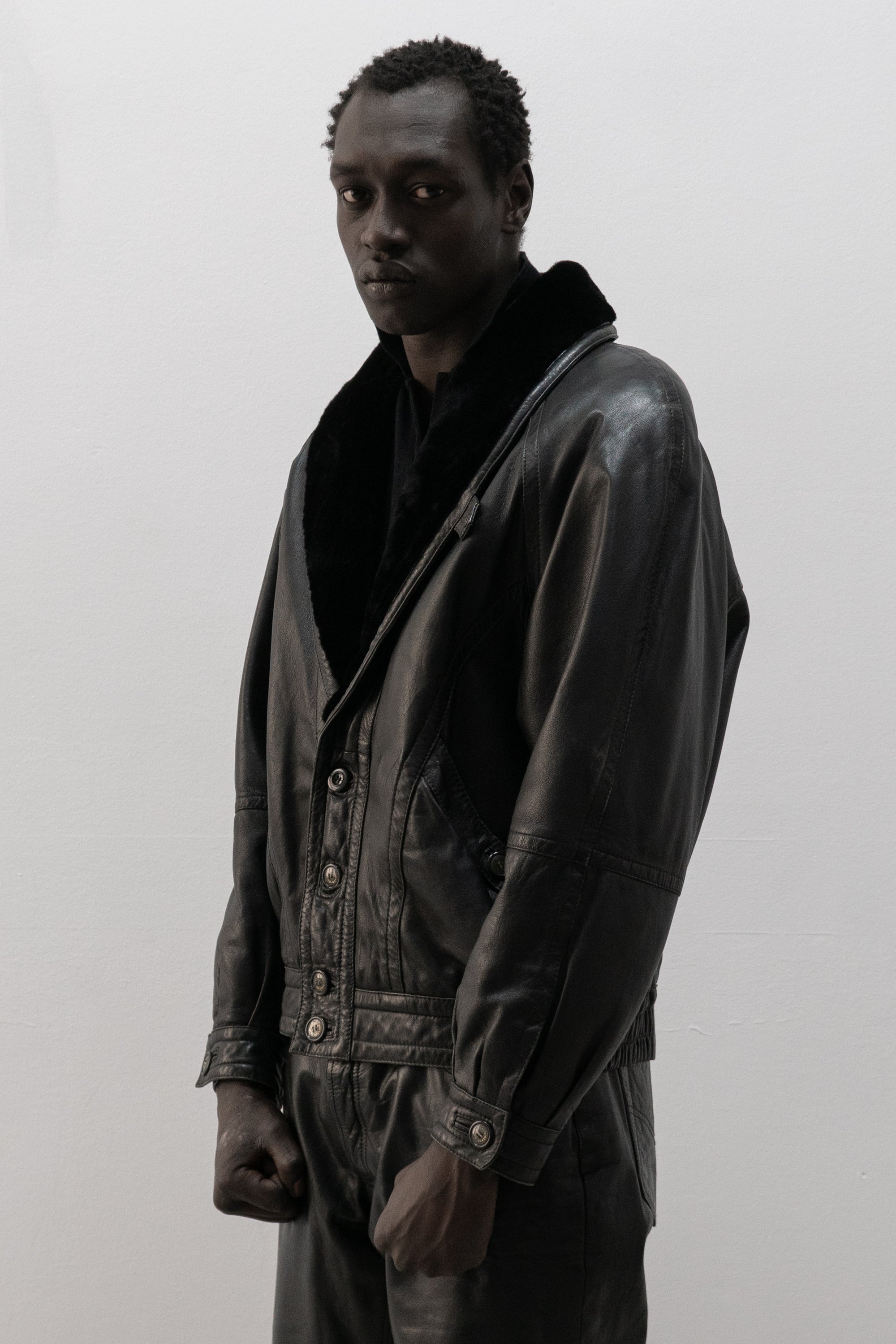 italian leather bomber jacket