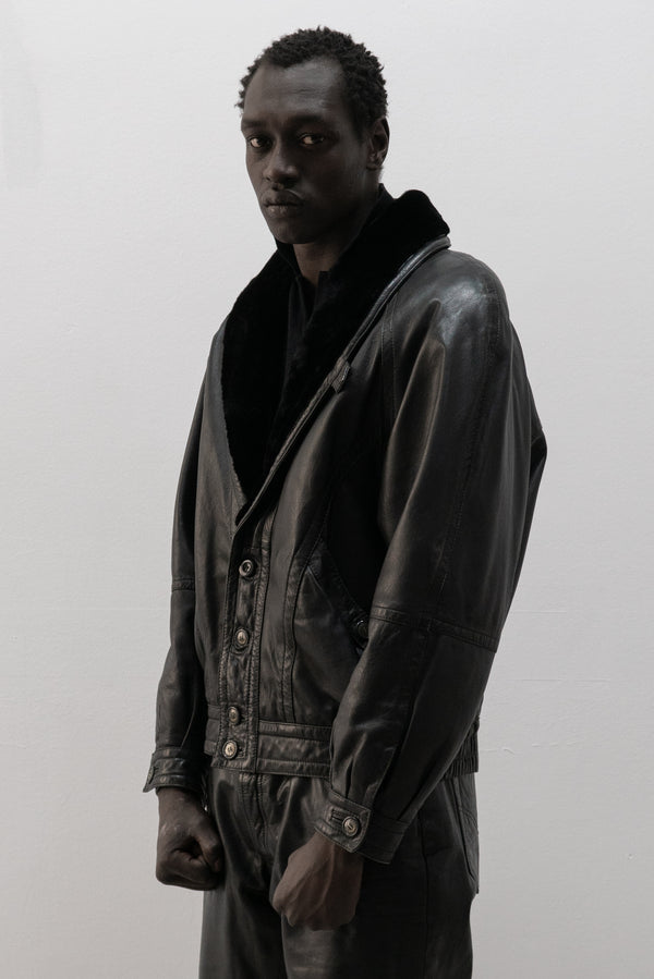 italian leather bomber jacket