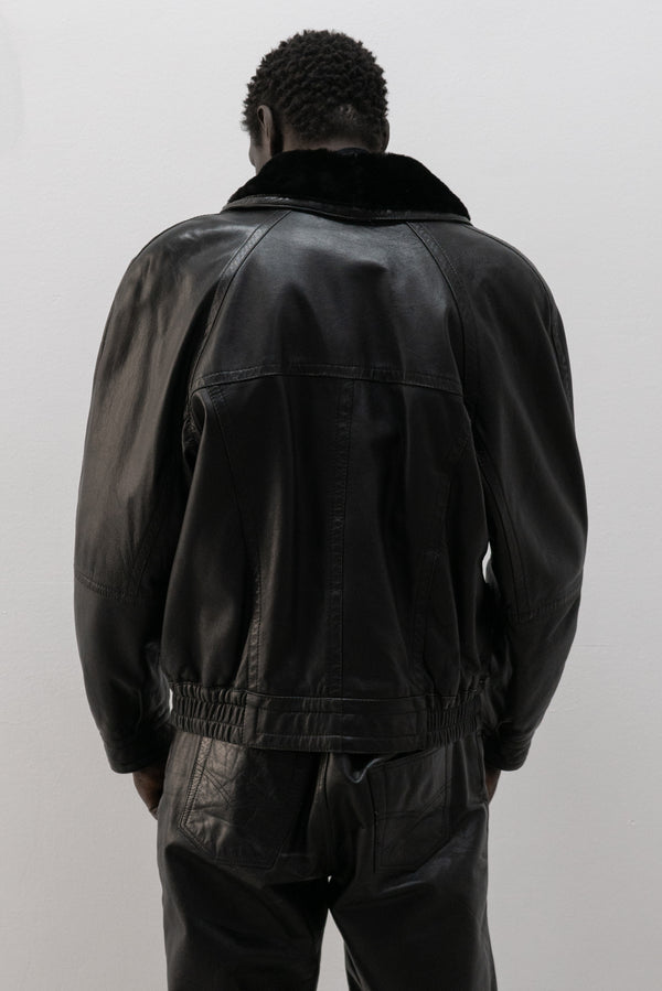 italian leather bomber jacket