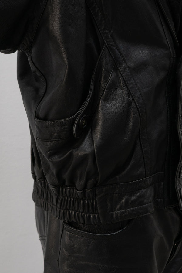 italian leather bomber jacket