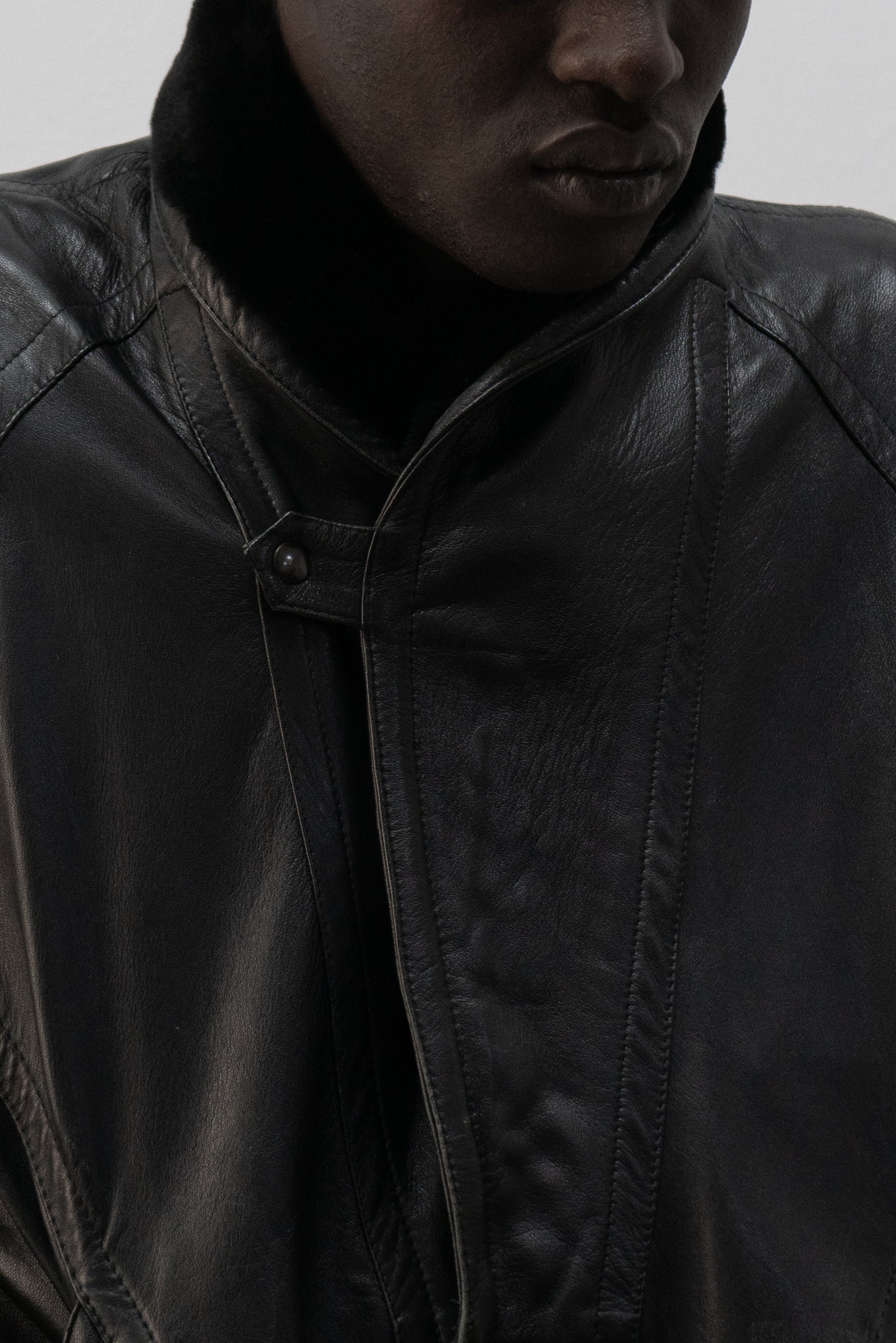 italian leather bomber jacket