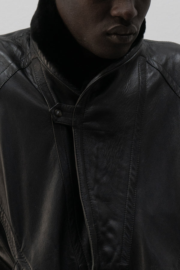 italian leather bomber jacket