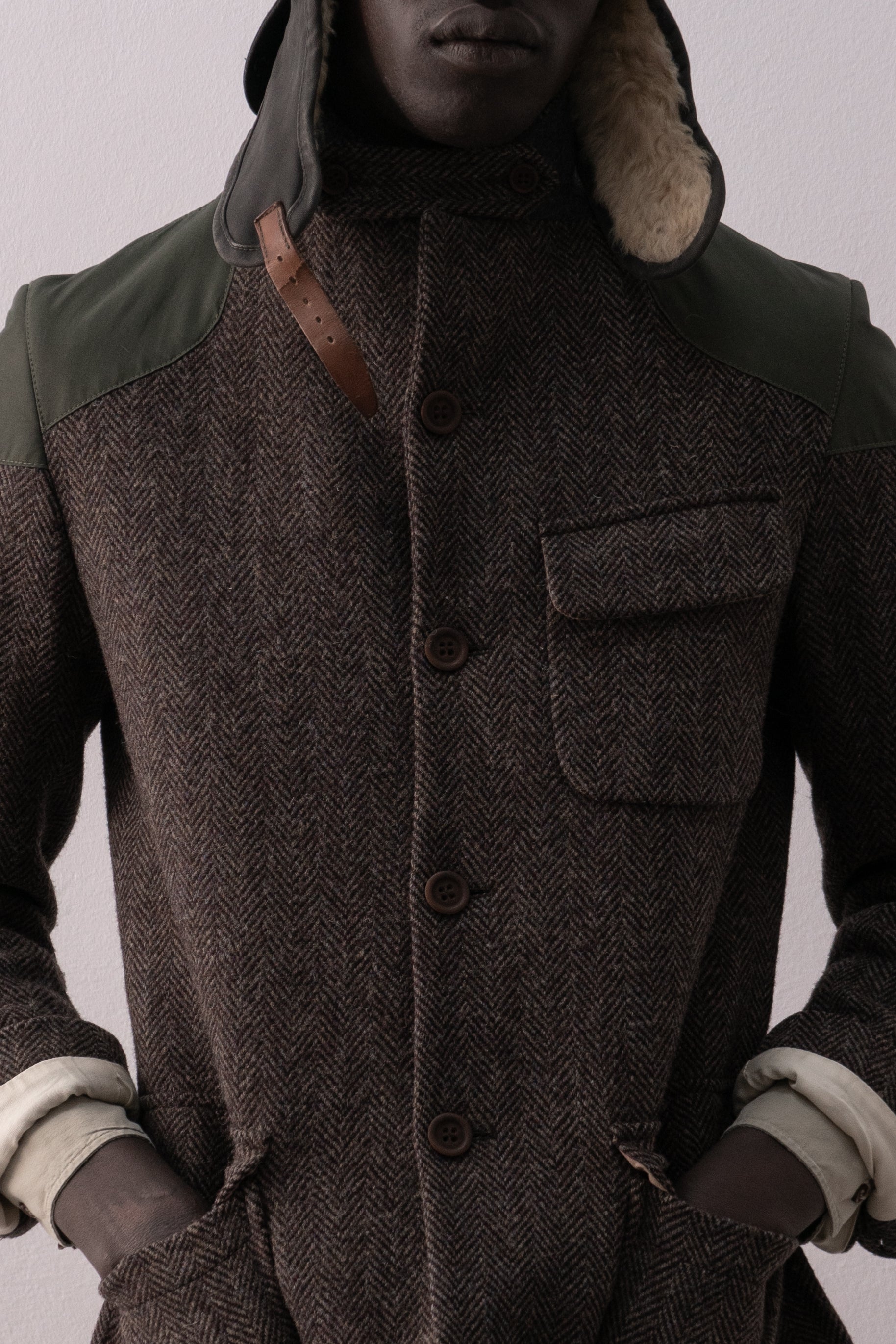 nigel cabourn heringbone jacket