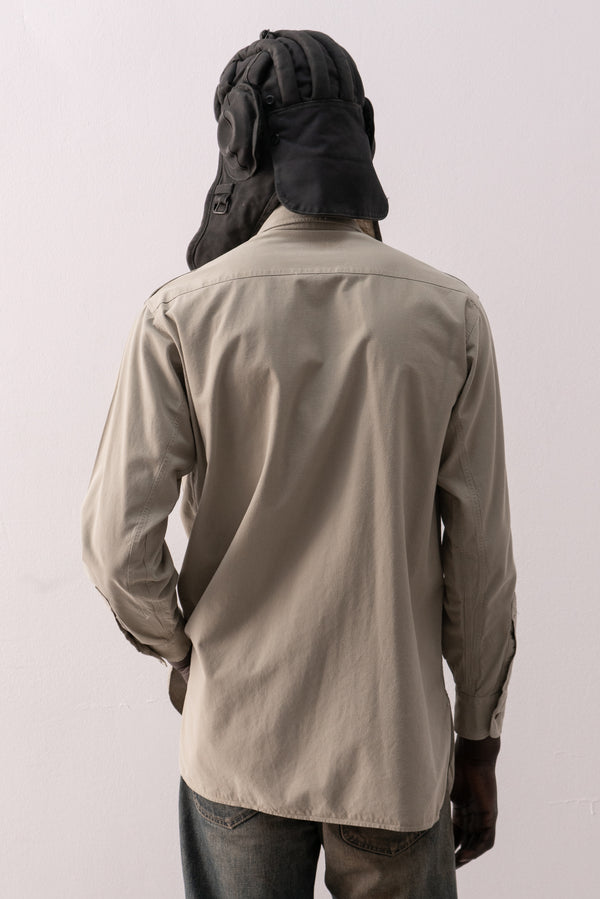1960s swedish army button up shirt