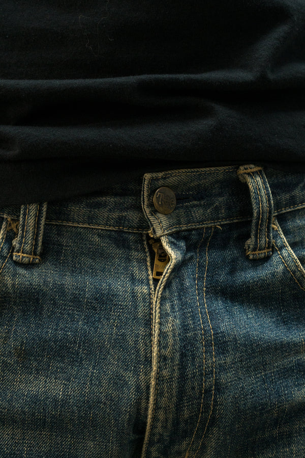 1990s tee japanese selvedge denim jeans