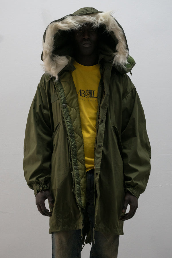 1970s us army extreme cold weather fishtail parka