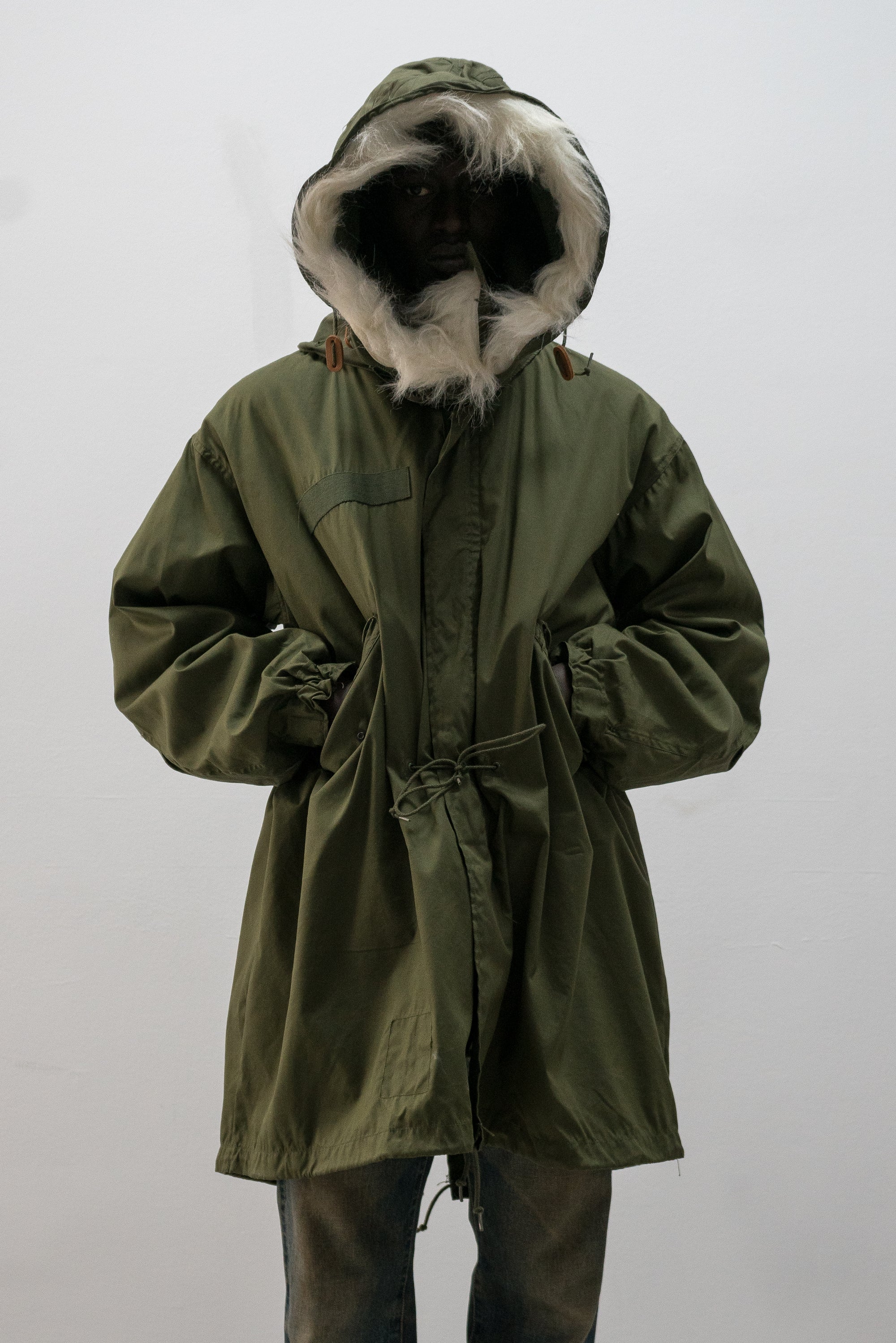 1970s us army extreme cold weather fishtail parka