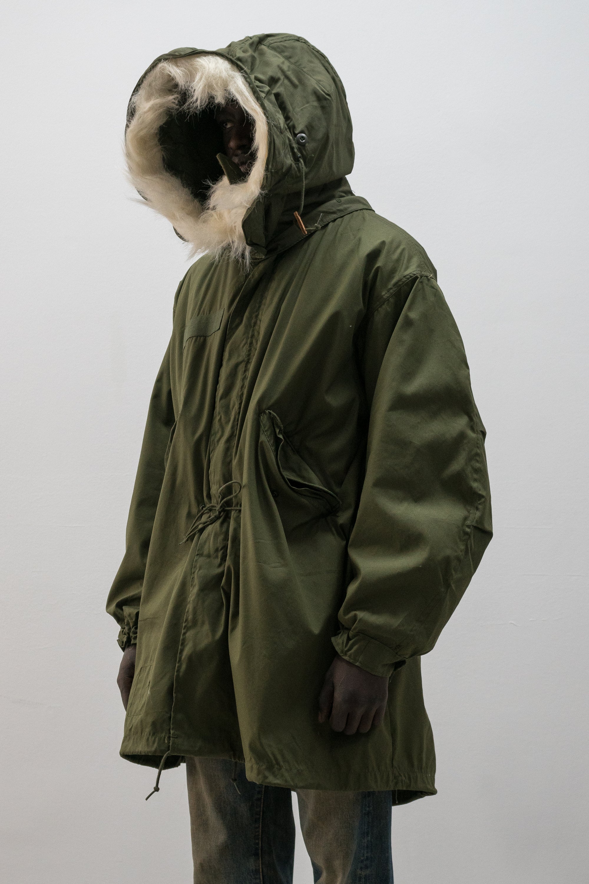 1970s us army extreme cold weather fishtail parka