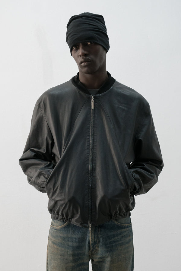 la matta leather bomber jacket