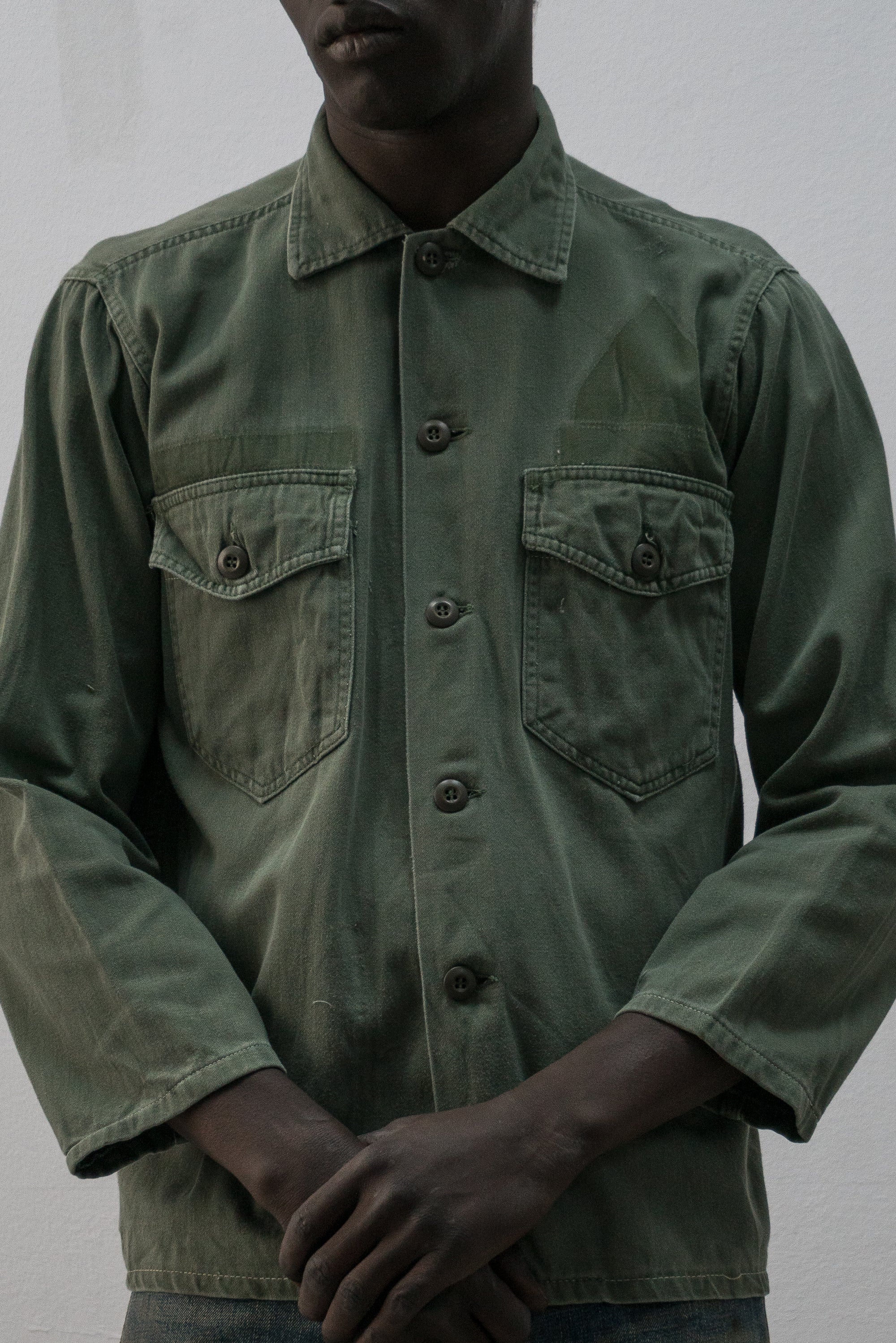 us army og-107 button-up shirt