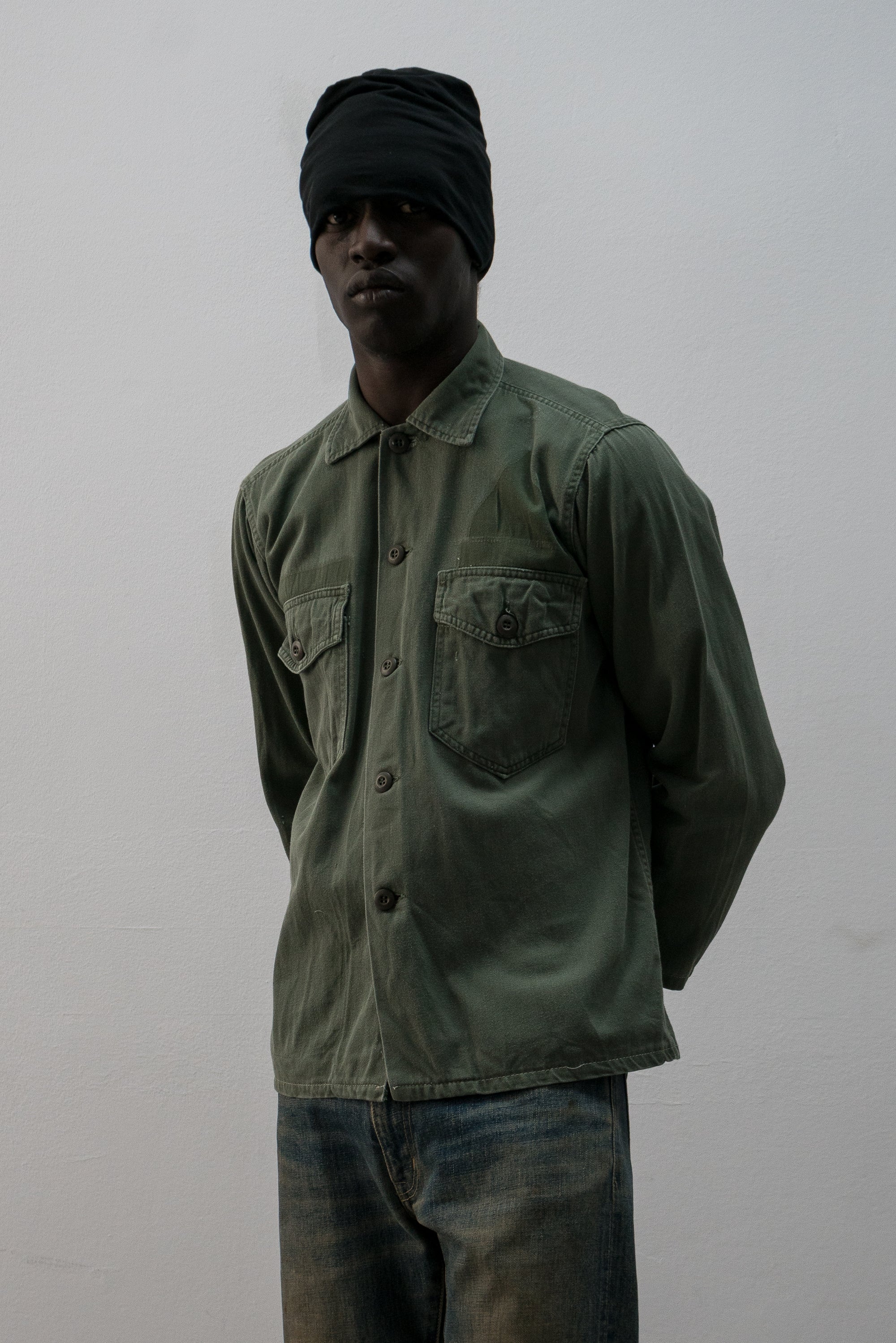 us army og-107 button-up shirt