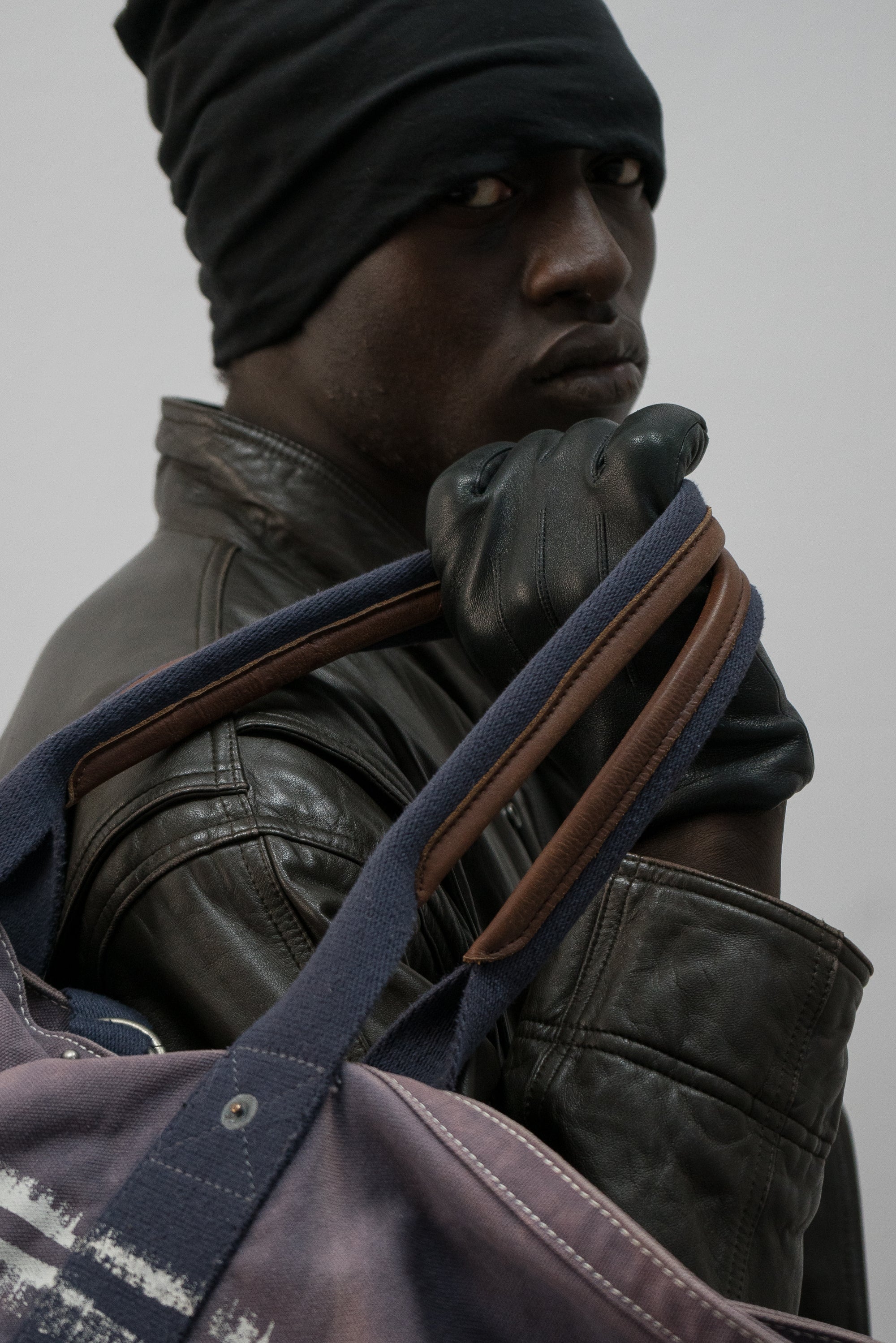ralph lauren faded canvas coal bag