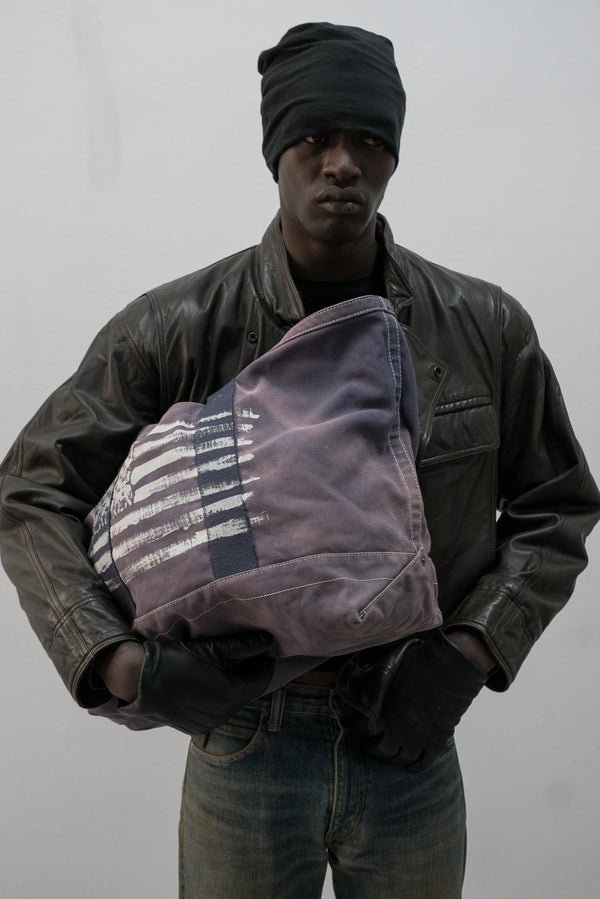 ralph lauren faded canvas coal bag